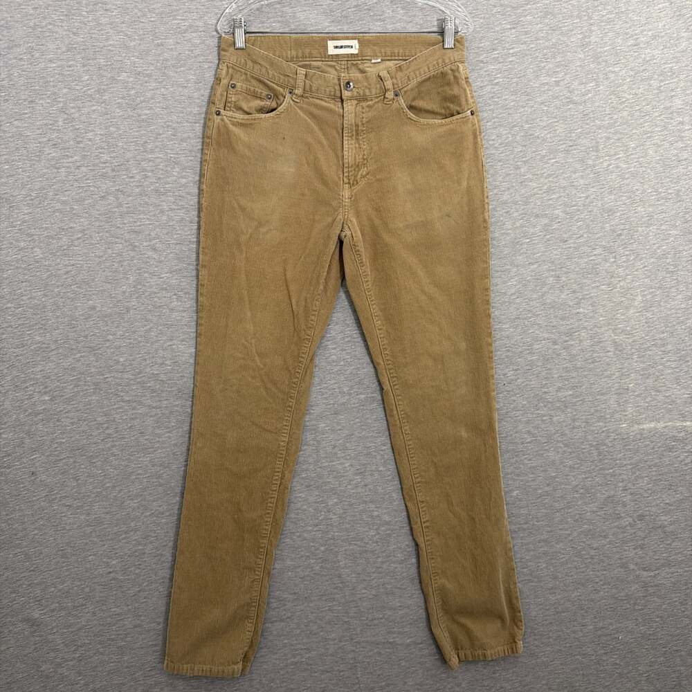 Taylor Stitch Mens Size 31 Slim Tan Khaki Corduroy Pants Chino